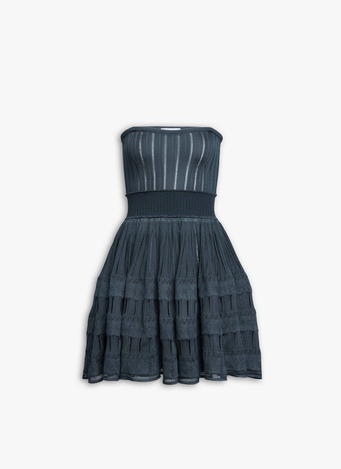 CRINOLINE KNIT DRESS ALAÏA DARK BLUE CRINOLINE KNIT DRESS